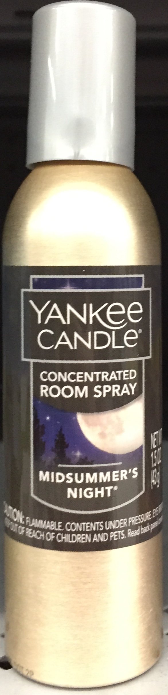 Yankee Candle Concentrated Air Freshener Room Spray, Odor Eliminator for Home, Bathroom, Midsummer's Night, 1.5 Oz (Pack of 1)