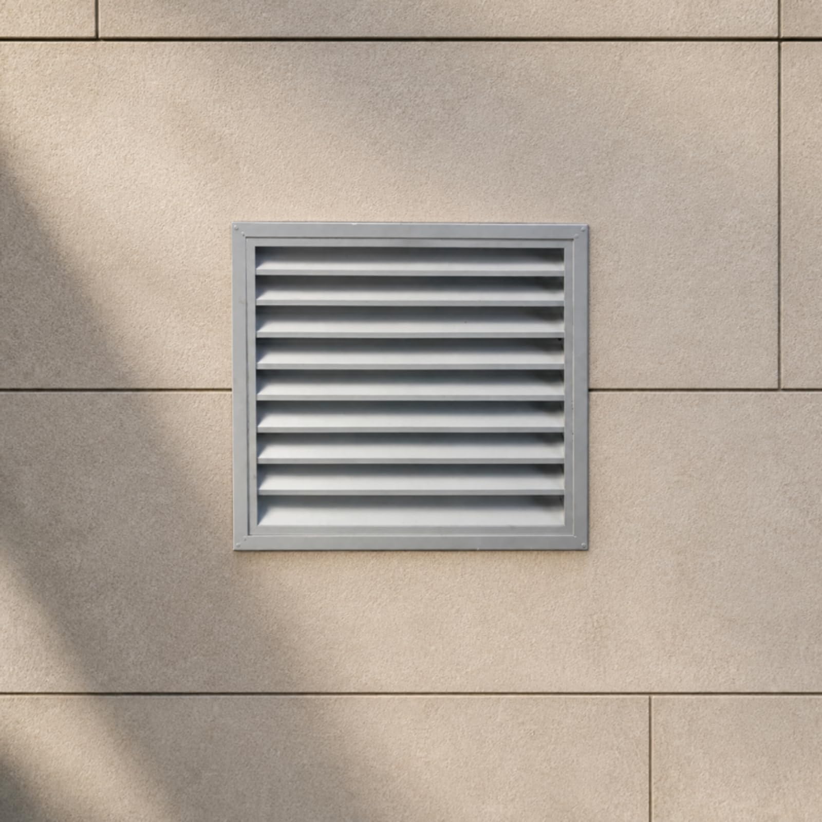 Lüftungsgitter Luftauslass Abdeckung Lüfterblende Wetterschutz Aluminiumlegierung Flächenbündig Dezentes Erscheinungsbild für Fassade Haus Garage Büro Technikraum