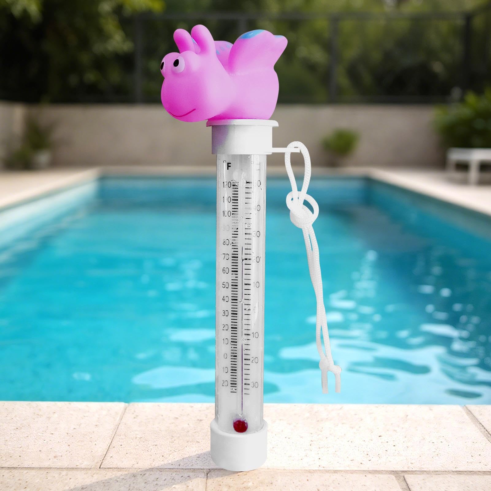 Misuratore per vasca idromassaggio - Cartoni animati Misuratore di temperatura galleggiante per vasca da bagno - Sensore di temperatura impermeabile per acquario Vasca da bagno Lago Spa da interno