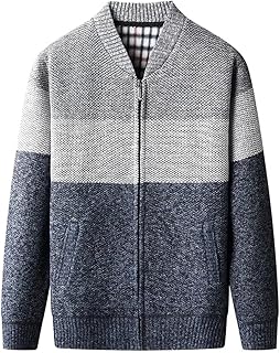 Giacca da Maglione Sottile Maschile con Tasca a Cerniera