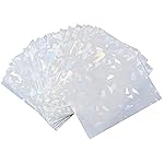 Premium Preferred Protection 100 White Holographic Card Sleeves Perfect Fit Shiny Trading Card Sleeves Standard Size Pokemon Sleeves | Fits Metazoo, Magic The Gathering, Pokemon, Dragon Ball Super