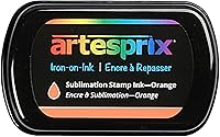 Vista 1 de Artesprix Almohadilla de tinta de sublimación para manualidades, estampado y pintura, naranja