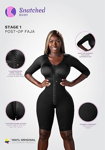 Miniatura 4 de Snatched Body Women's Stage 1 Full Body Shapewear Faja Colombiana Post Surgery Compression BBL