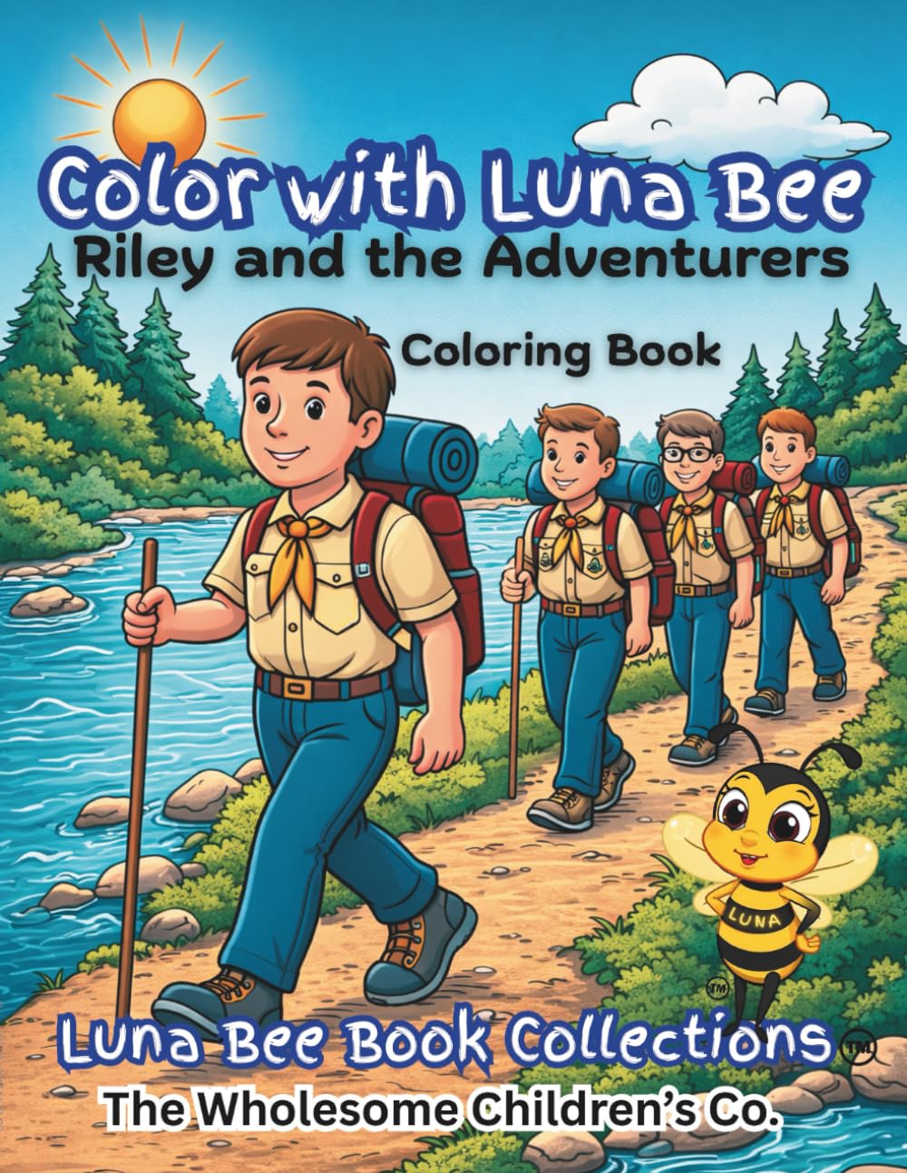 Color with Luna Bee: Riley and the Adventurers