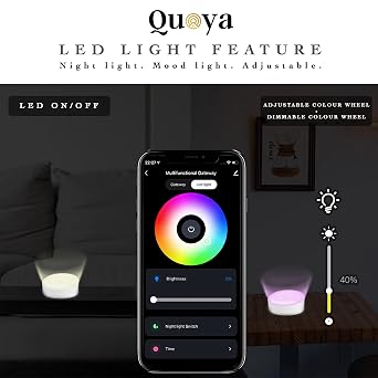 QUOYA Tuya/SmartLife Multi-mode Gateway, Zigbee 3.0, Bluetooth BLE, BLE MESH (Compatible with ONLY Tuya/SmartLife devices)