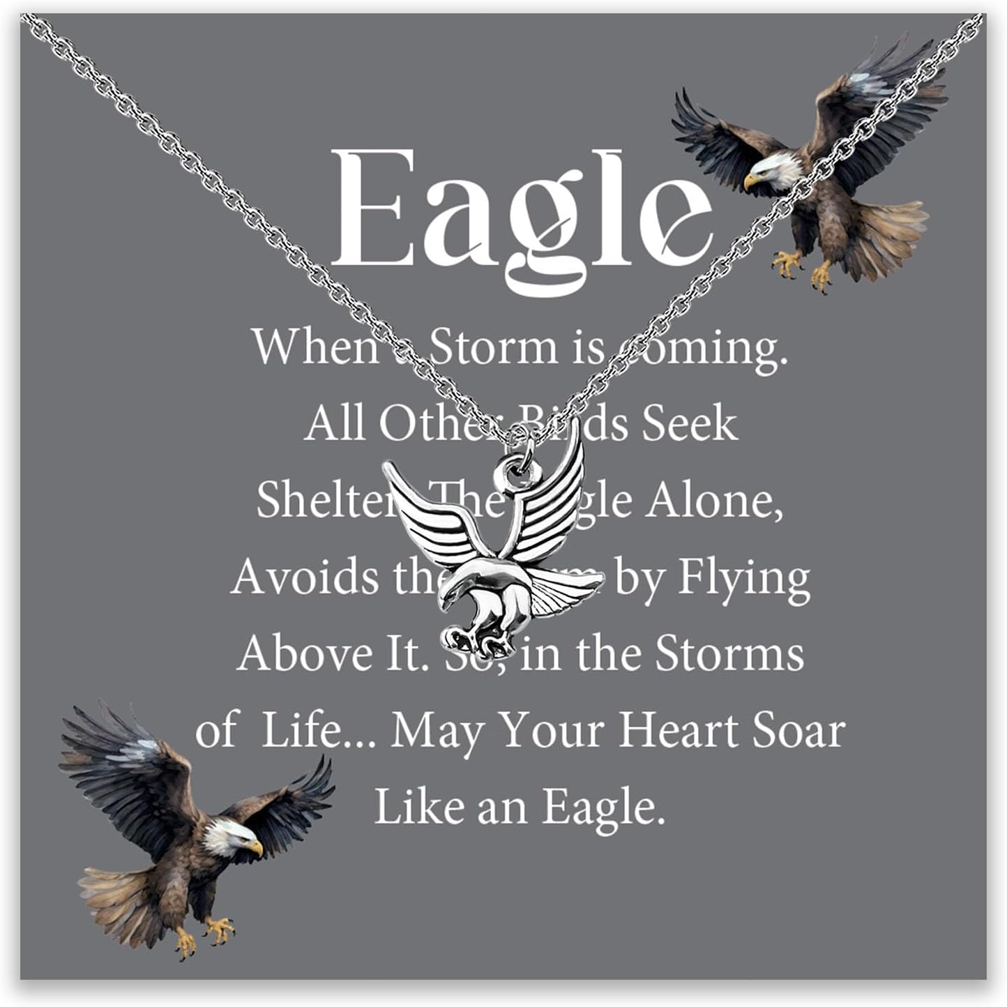 BLEOUK Eagel Necklace Eagle Court Of Honor Gift Eagle Stuff Eagle Lover Jewelry Scout Necklace