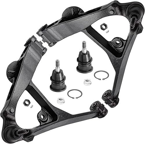Miniatura 231 de Detroit Axle - Kit de brazos de control delanteros de 4 piezas para Nissan Cube 2009-2014, Nissan Versa 2007-2012 2 brazos de control inferiores con