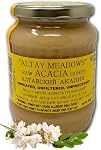 Altay Raw Acacia Chérie - 100% Pure, non filtrée, non pasteurisée, d'origine éthique - Jaune en verre, 908g / 35.2oz
