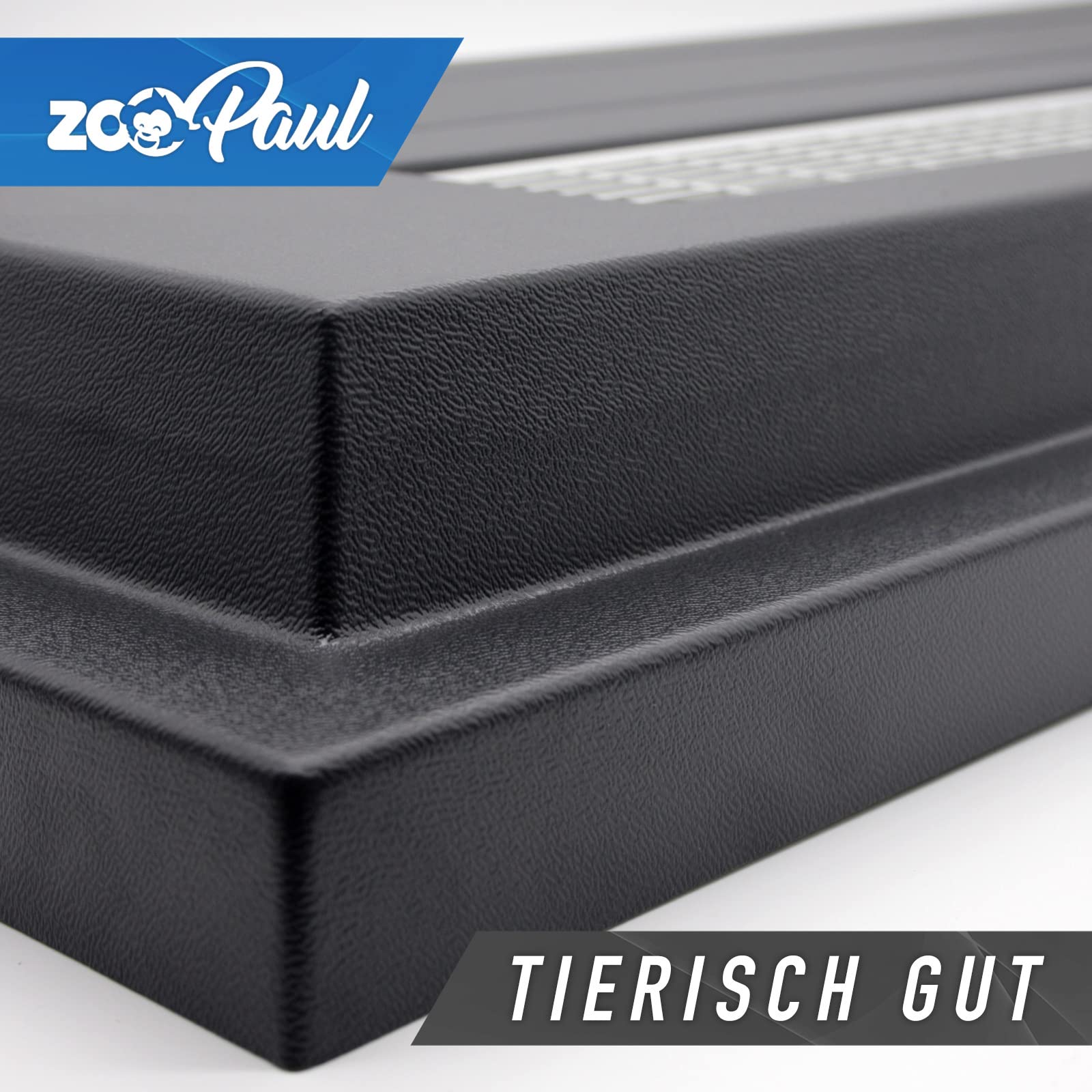 ZooPaul Terrarium Abdeckung schwarz 120x40 cm Gitter Silber