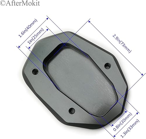 Miniatura 2 de AfterMokit Soporte lateral de extensión de soporte placa ampliadora para Ducati Scrambler 800 2014 y hasta Sixty2 2016 y más gris