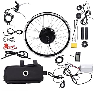 20" Electric Bike Conversion Kit E-Bike Conversion Kit, 350W Bicycle Brushless Motor Conversion Kit Front Wheel Motor 36V Hub Motor Bicycle Conversion Kit with LCD Display, Controller Brake, Sensor