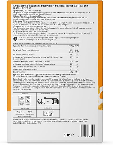 by Amazon Flocons De Maïs, 500g - 2