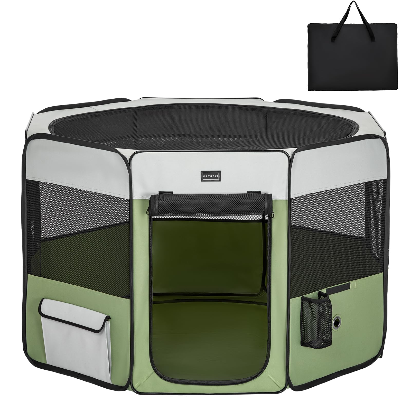 Petsfit Portátil Parque para Perros,Parque Perros para Perros Conejos Gatos,Impermeable Parque de Juego de Tela Oxford,Diseño Pop-Up