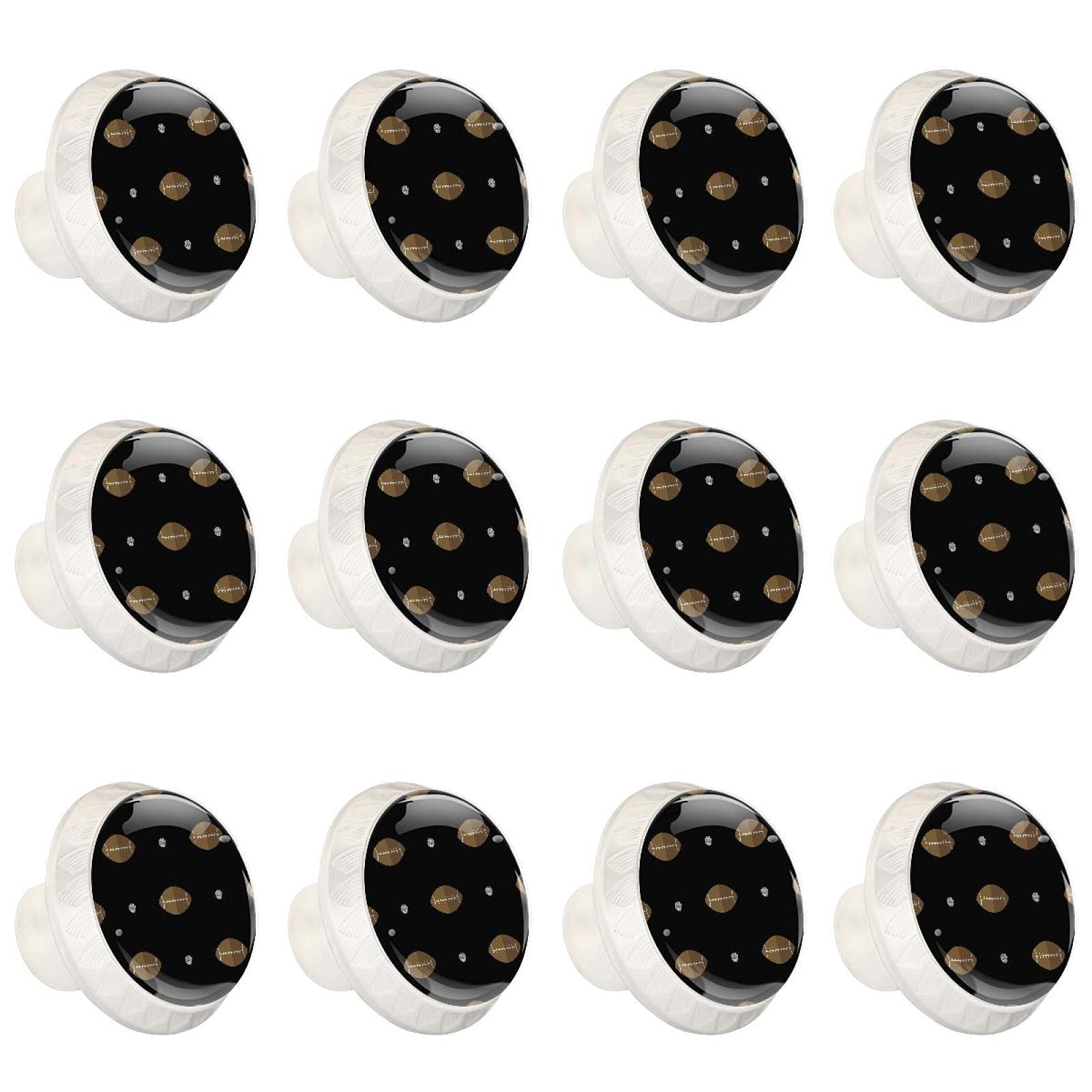 Boutons d'armoires cuisine poignée de tiroir et commode football américain 12 pièces