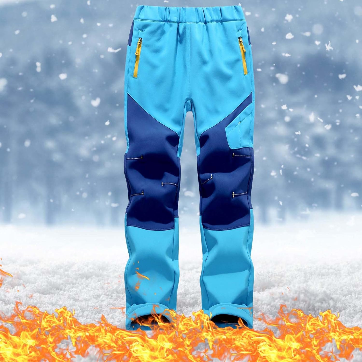 Snow Pants Kids Trendy Waterproof Softshell Ski Snowboard Pant Warm Winter Hiking Outdoor Trousers Teen Girls Clothes