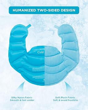 Comfytemp Ice Pack for Neck Shoulders Pain Relief (Small, Sky Blue)