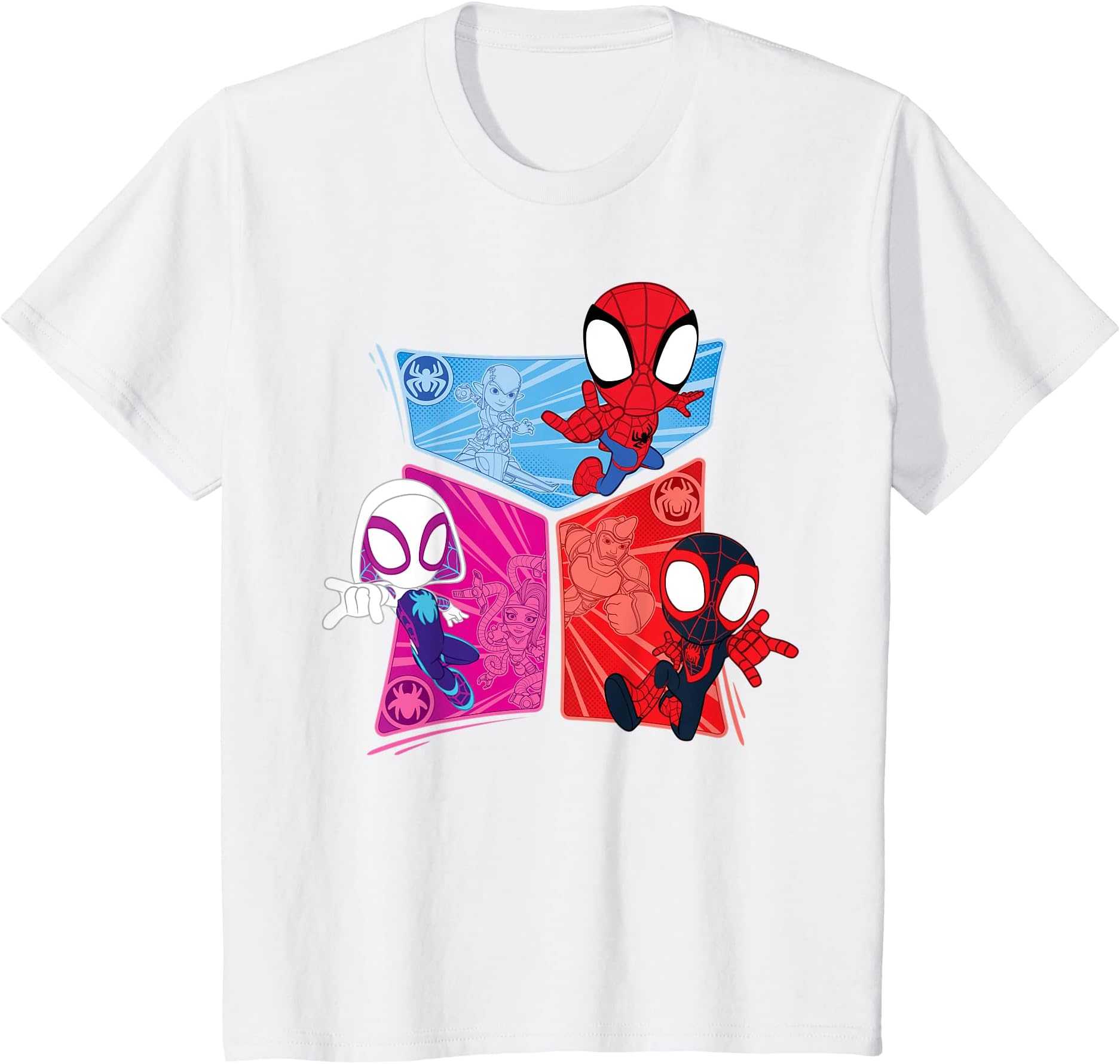 MarvelSpidey and His Amazing Friends Heroes and Foes T-ShirtOEKO-TEX STANDARD 100
