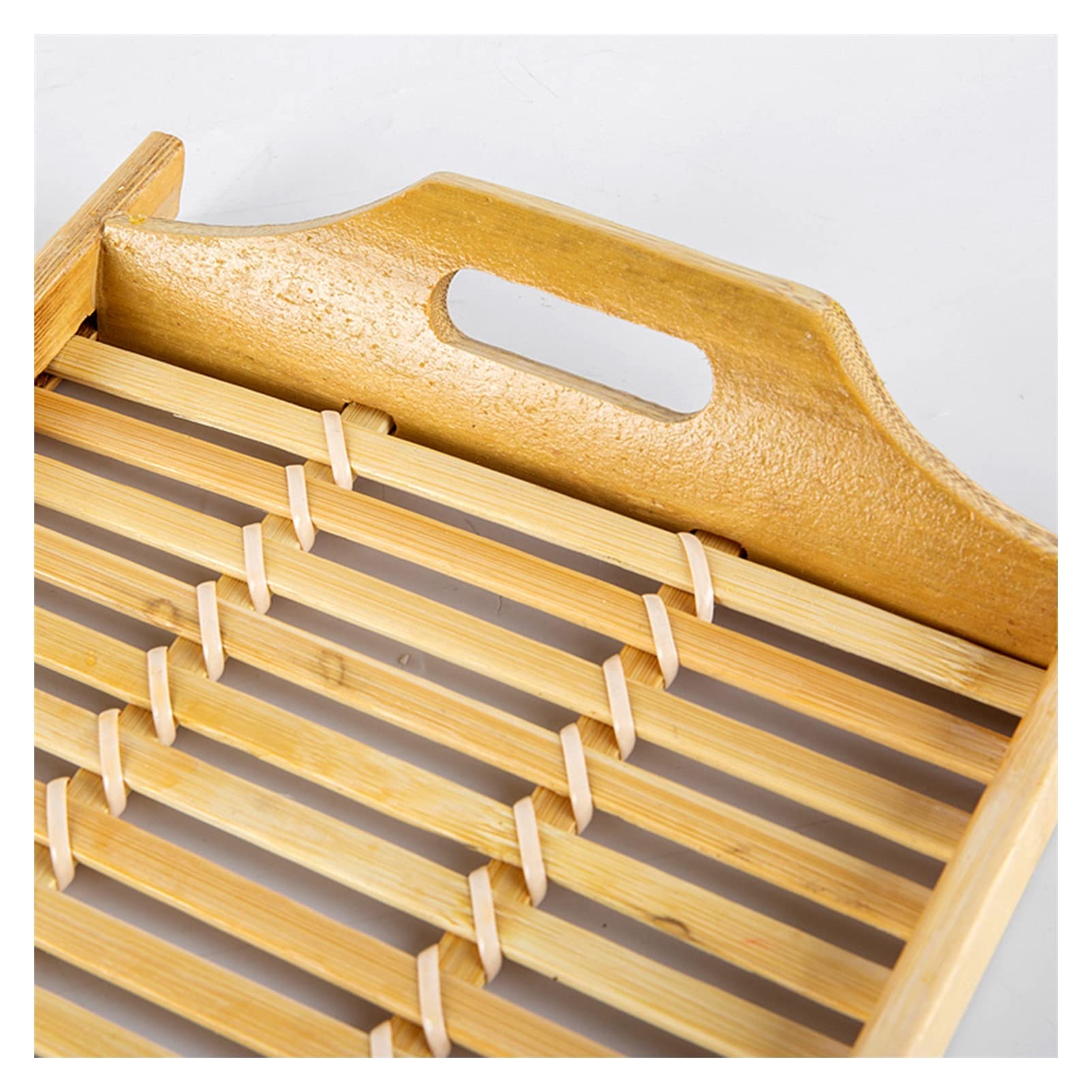Bandeja para Servir Bandeja de Mesa de café Decorativa Bandeja de Servicio de Madera for Desayuno Café Postre Rectangular Moderno Madera construcción Bandeja/Bandejas ( Size : Small )