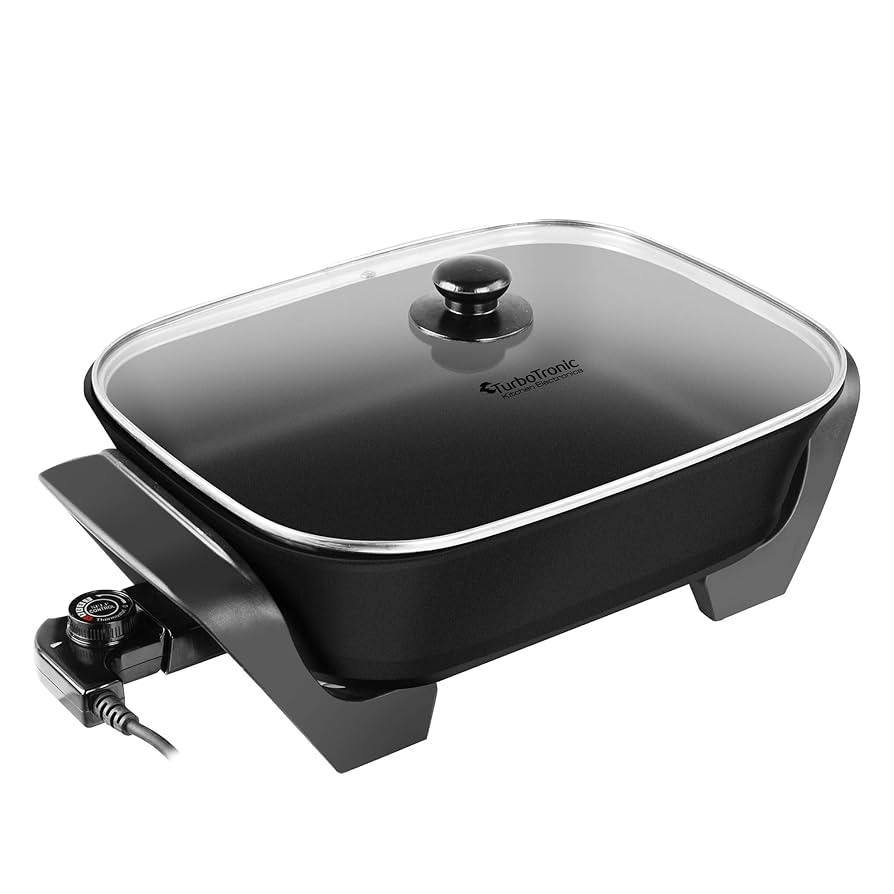 TurboTronic By Z-LINE Electric Pan, 40 x 30 x 9 cm, 1500 W