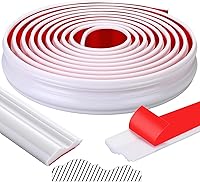 Innconee 19.7ft Peel and Stick Chair Rail Molding - Flexible Self-Adhesive Wall Trim Panel, 2.36in White for DIY Home Decor