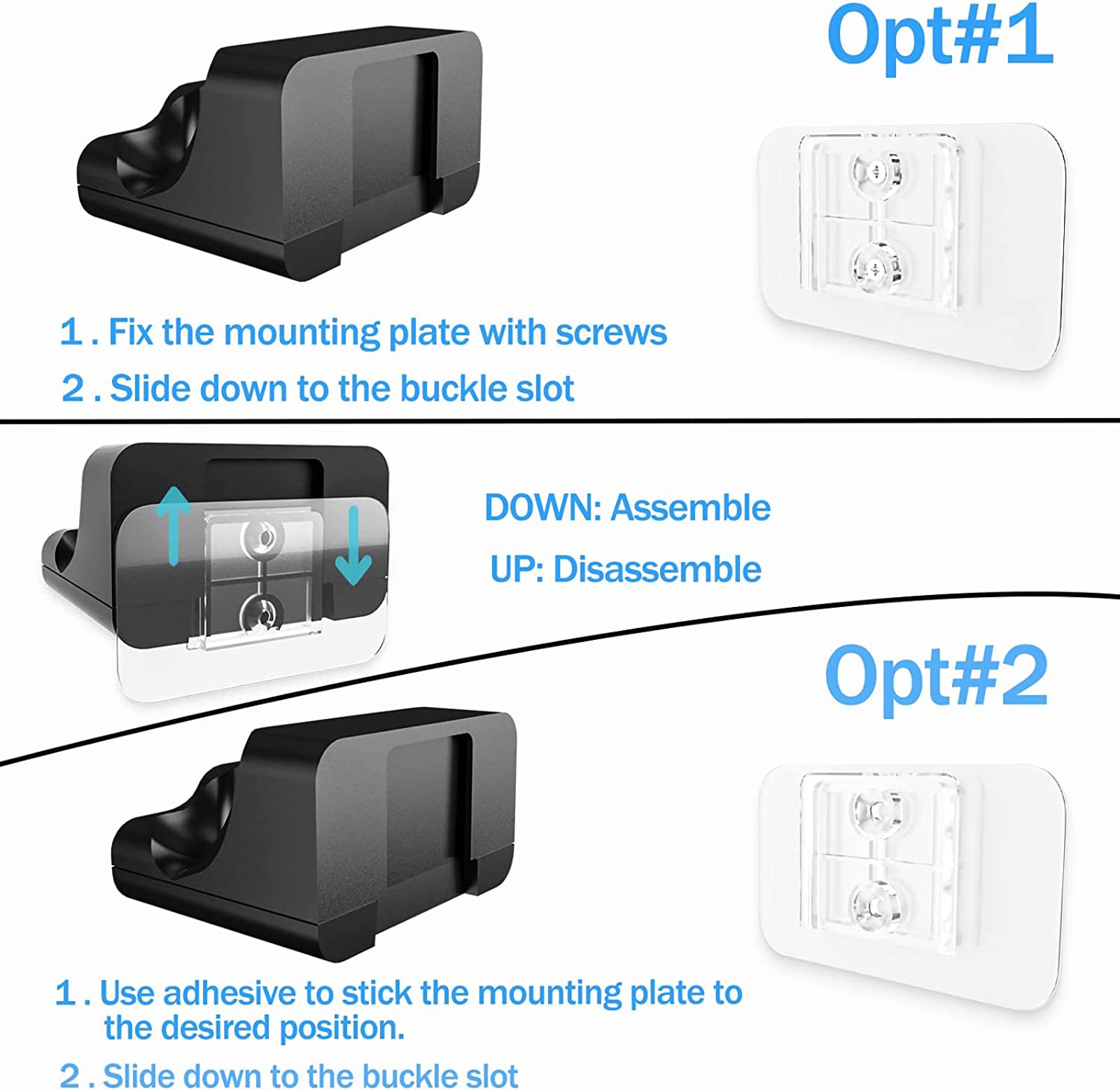 sciuU [2 Stück] Ladestation kompatibel mit PS5 DualSense Controller, Wandhalterung Ladestation und Ladekabel 1 m USB Type-C Kabel, Ladekabel Halterung mit LED-Indikator für PlayStation 5 Gamepad