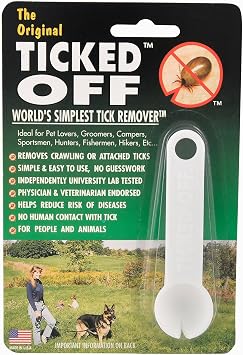 Ticked Off Pets Tick Remover, White