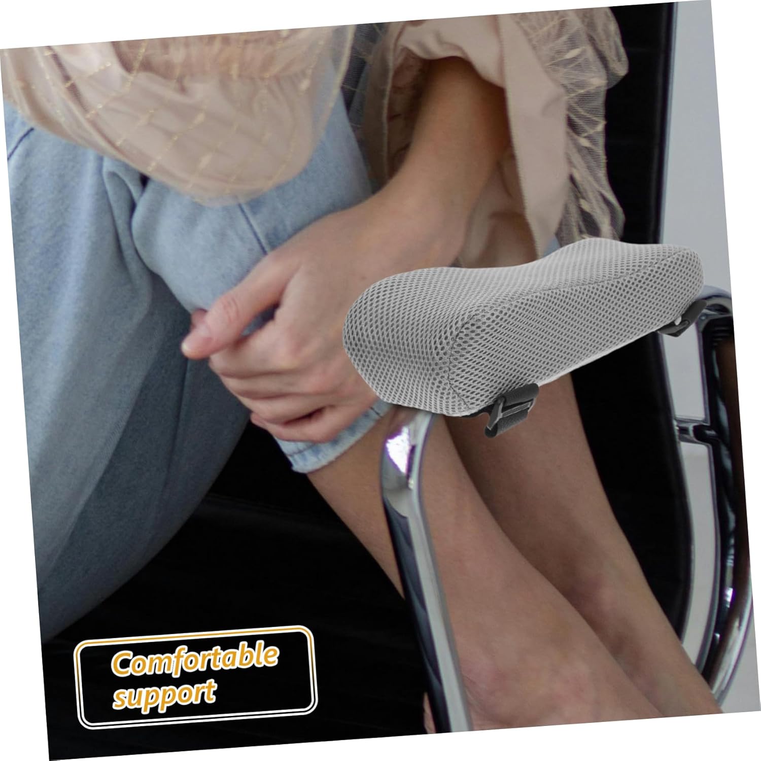 GANAZONO Office Chair Armrest Pads Memory Gaming Chair Supportive Pillow Versatile Wheelchair Arm Cushions for Enhanced Comfort for Office Gaming and Wheelchair Use