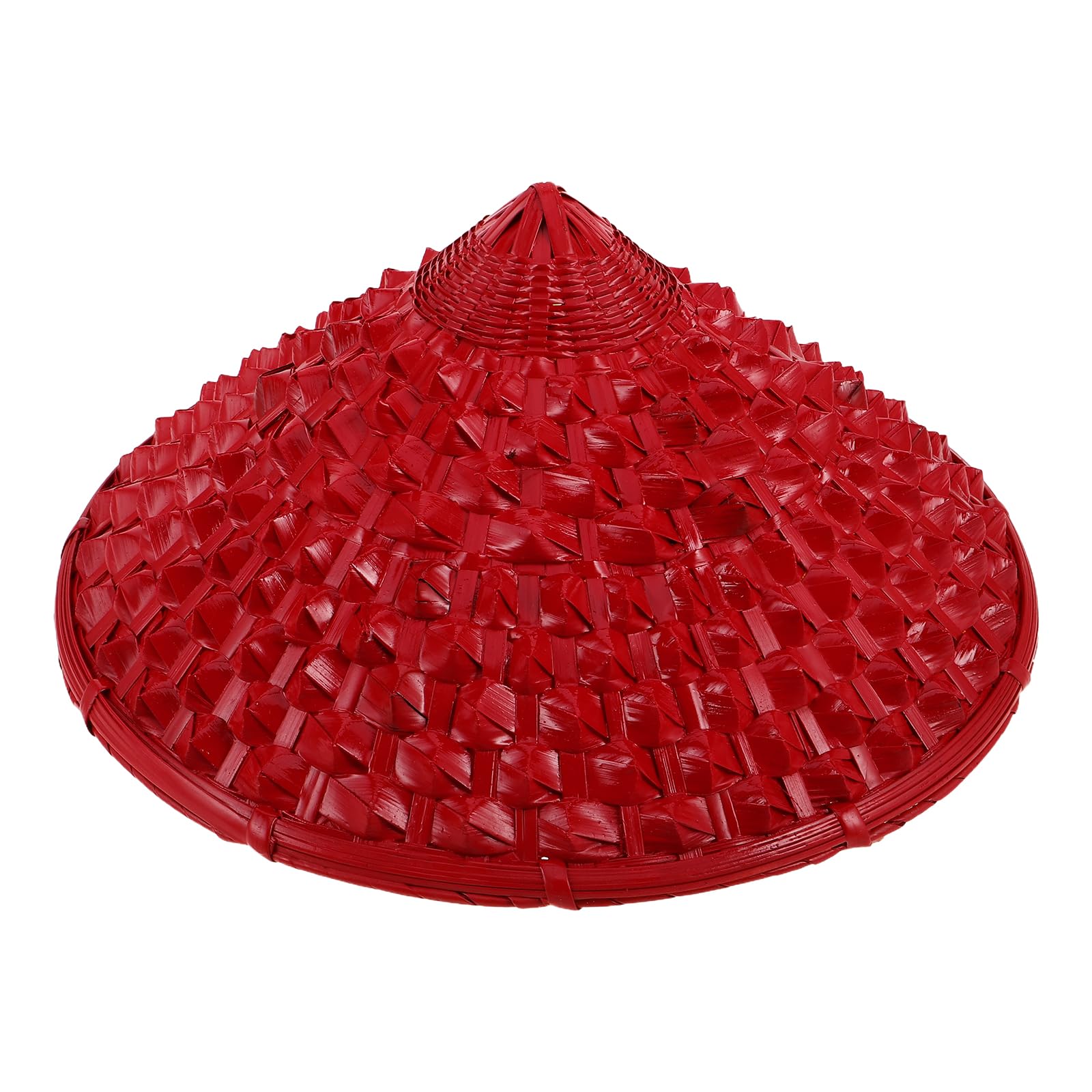 GALPADA Cappello da Samurai in Bambù Intrecciato a Forma di Ananas Conico da 36 CM Accessorio Cosplay Giapponese per Cappello da Sole Estivo per Feste Danza e Travestimenti
