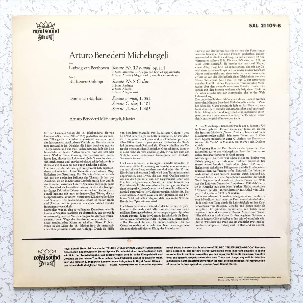 Test 英Decca SXL未発売スペイン歌曲集ベルガンサラヴィーリャ