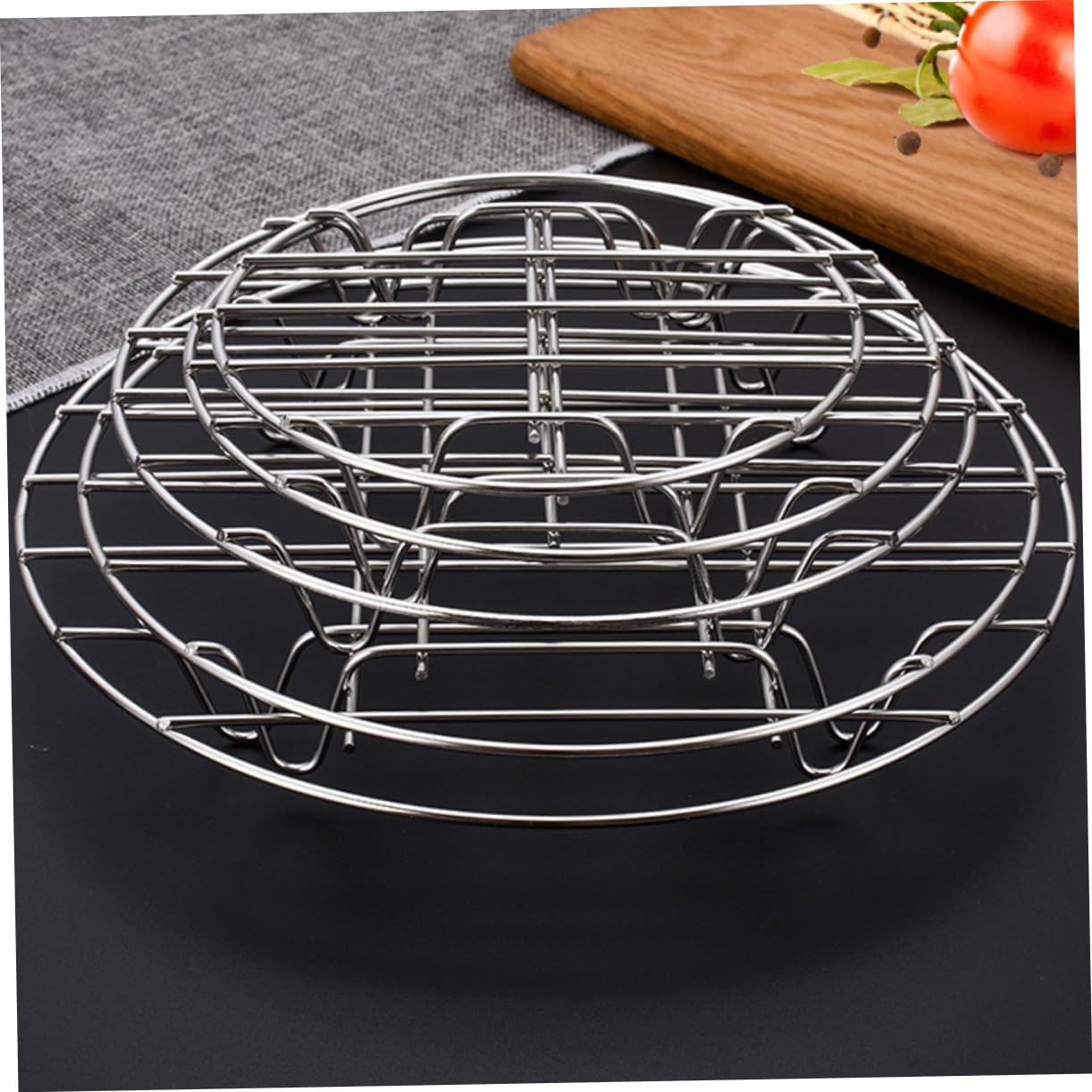 ABOOFAN 1Set Steaming Rack Assortment for Baking and Cooking Wire Cooling Rack with Elevated Feet for Even Steaming Easy to Clean