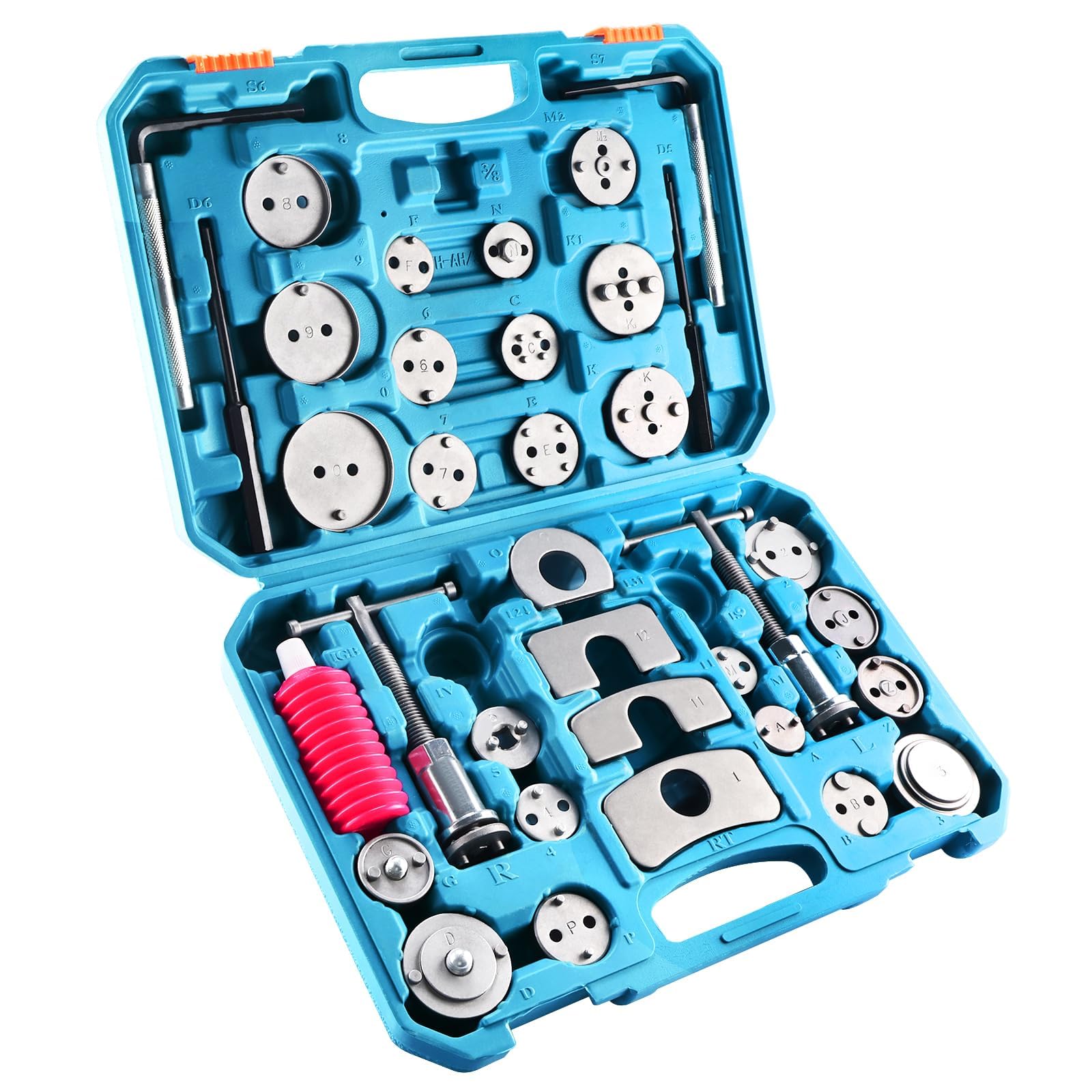 FreeTec 35 pièces Kit d’Outils pour étriers de Frein à Disque, Ensemble Universel de réparation Automobile, pour Le Remplacement des Plaquettes de Frein
