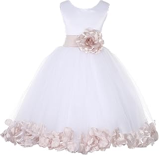 rose gold flower girl dress amazon