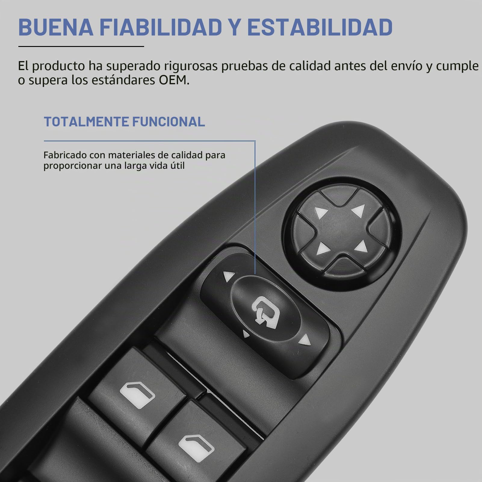 96749624ZD interruptor elevalunas para 2008 eléctrico botón Elevalunas para 208 2013-2018 interruptor ventana (lado del conductor)
