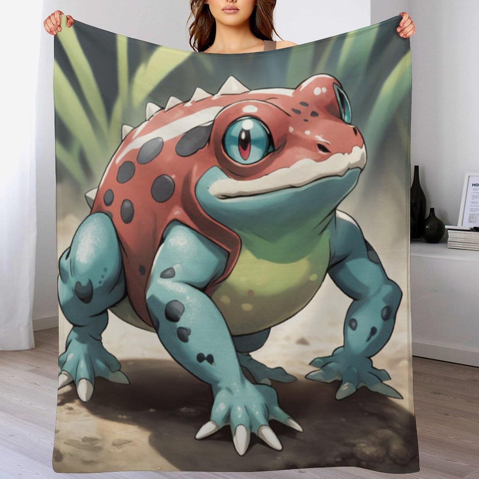 Couverture plaid grenouille contre le froid frissons résolu flanelle chaude et douce