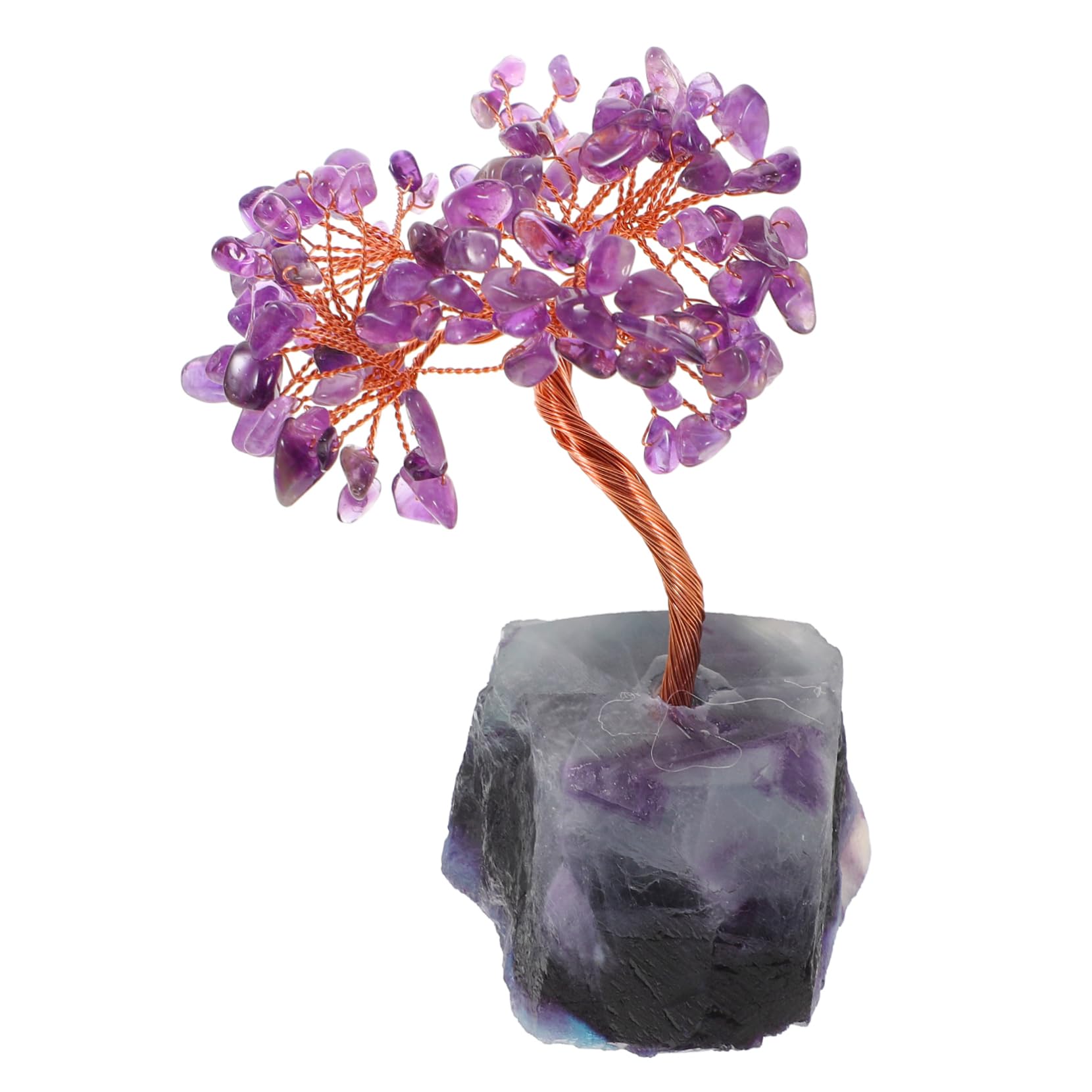 Árbol de amatista decorativo para adorno de escritorio en oficina