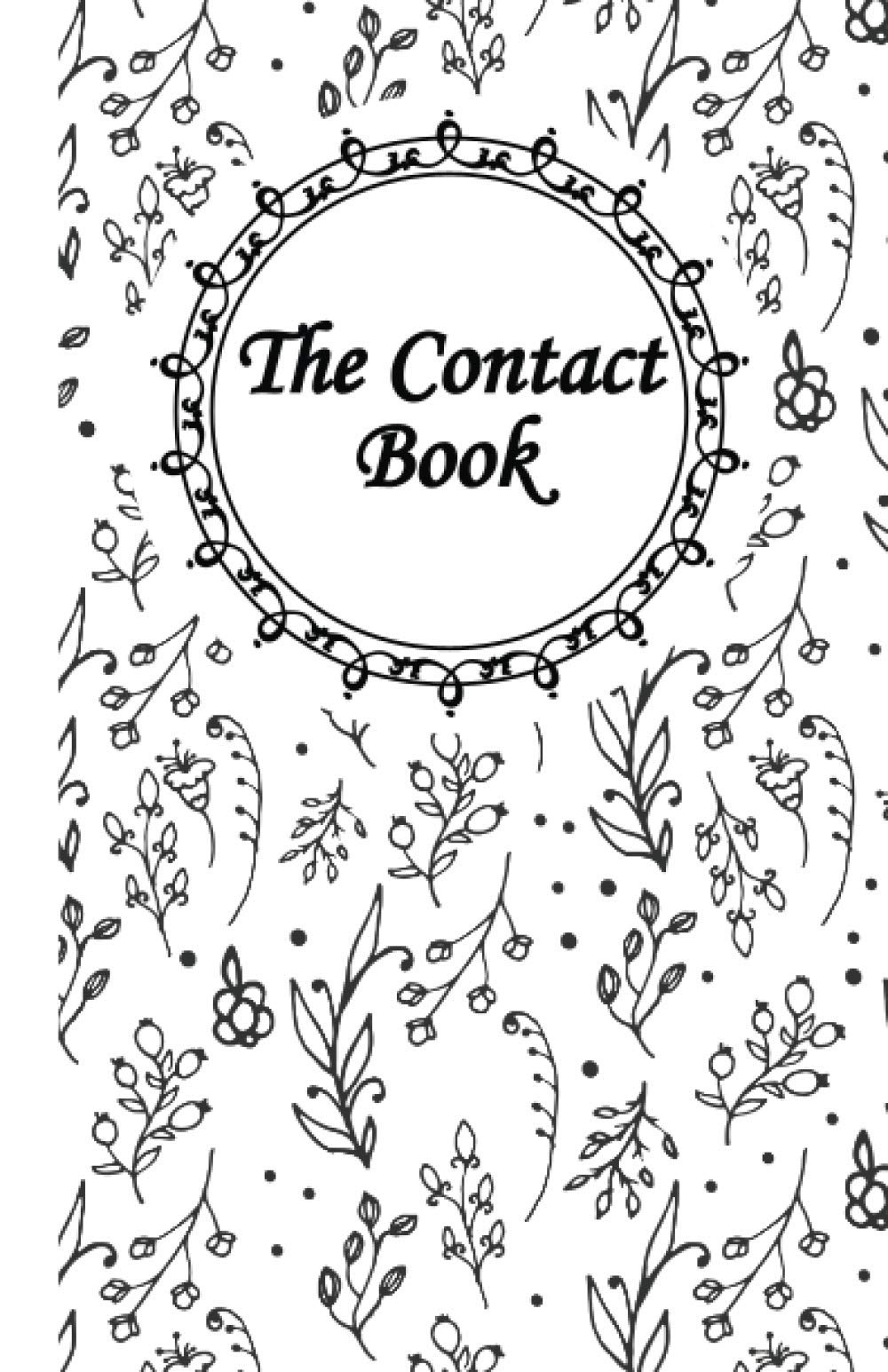 The Contact Book: Pretty Floral Design Address Book With 400+ Entries, Large Address Book with Alphabetical tab ( organizer telephone)