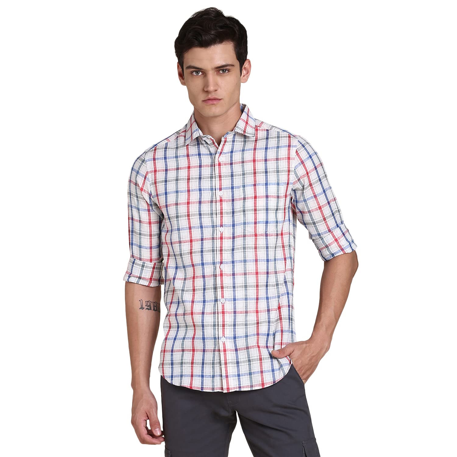 Dennis Lingo Camicia Casual Bianco Uomo