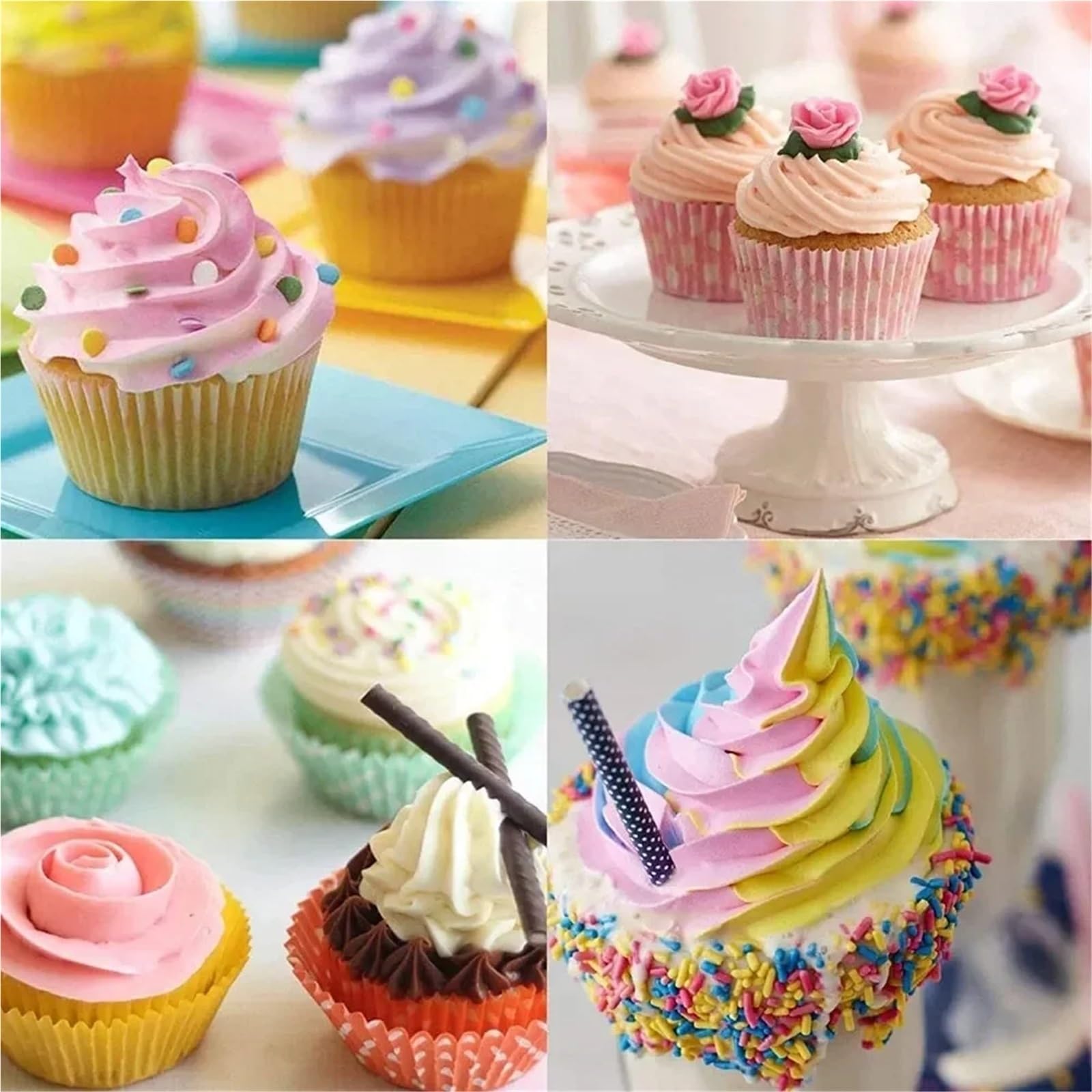 Spritzbeutel, Spritzbeutel, Sahnetüllen, Kuchendekoration, Zuckerguss, Werkzeuge, Zubehör, 2er-Pack(Dgtj0050)