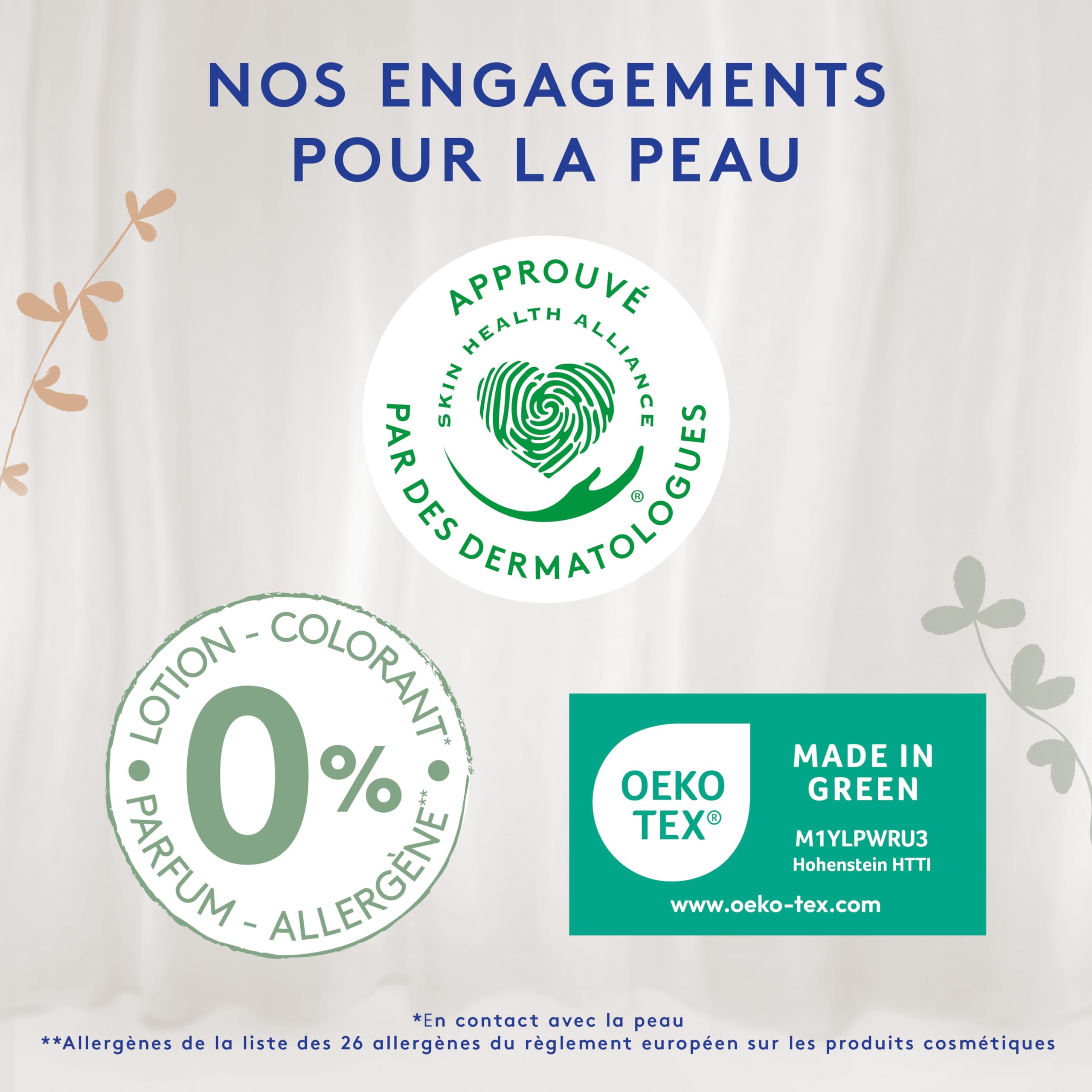 Lotus Baby Douceur & Confort - Culottes Taille 6 (16-26 kg) Pack 1 mois - 112 culottes