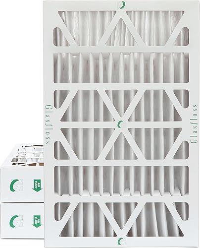 Miniatura 16 de Glasfloss Filtros de aire plisados MERV 10 (FPR 5-6) de 20 x 25 x 1 pulgadas, caja de 6. Tamaño real: 19-1/2 x 24-1/2 x 7/8