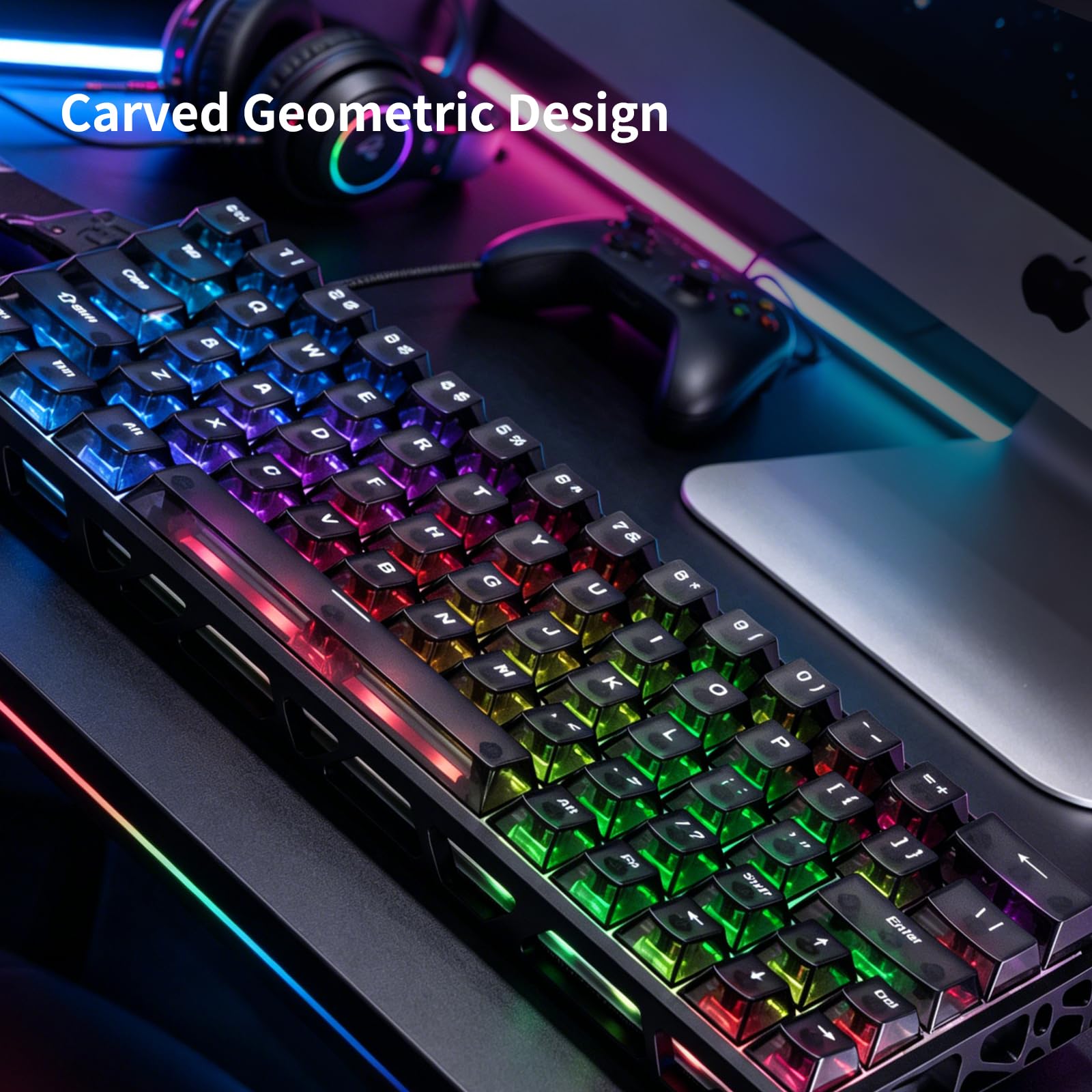 IROK MG63 64 Keys Wired Magnetic Switch Keyboard, 512KHZ All Keys