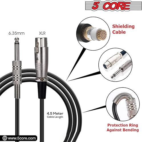 Miniatura 2 de 5 CORE Micrófono vocal dinámico profesional, micrófono de mano unidireccional de neodimio cardioide para cantar karaoke, malla de acero, cuerpo de