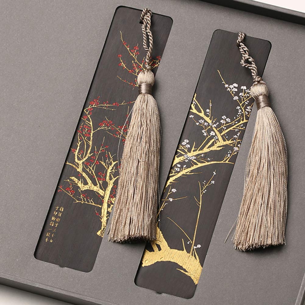 Hochwertige Antike Lesezeichen Aus Mahagoni, Exquisite Quasten-Geschenk-Lesezeichen, Geschnitzte Lesezeichen Im Chinesischen Stil.