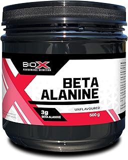 BioX Beta Alanine | 100% Pure Beta Alanine Powder | 3 Grams of Beta Alanine Per Serving | 166 Servings Per Container | 500 Gram Container (Unflavoured)