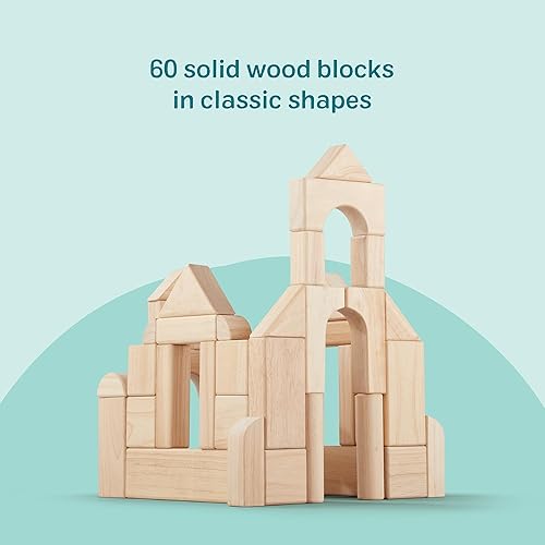 Miniatura 4 de Bloques para armar lisos de madera Melissa & Doug, Estándar, 1, Multicolor/Ninguno