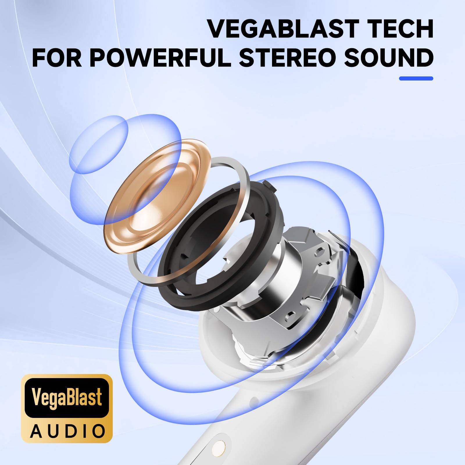 Wireless Gaming Earbuds Meta Quest 3S/3/2 Compatible 25ms Low-Latency - Dettaglio