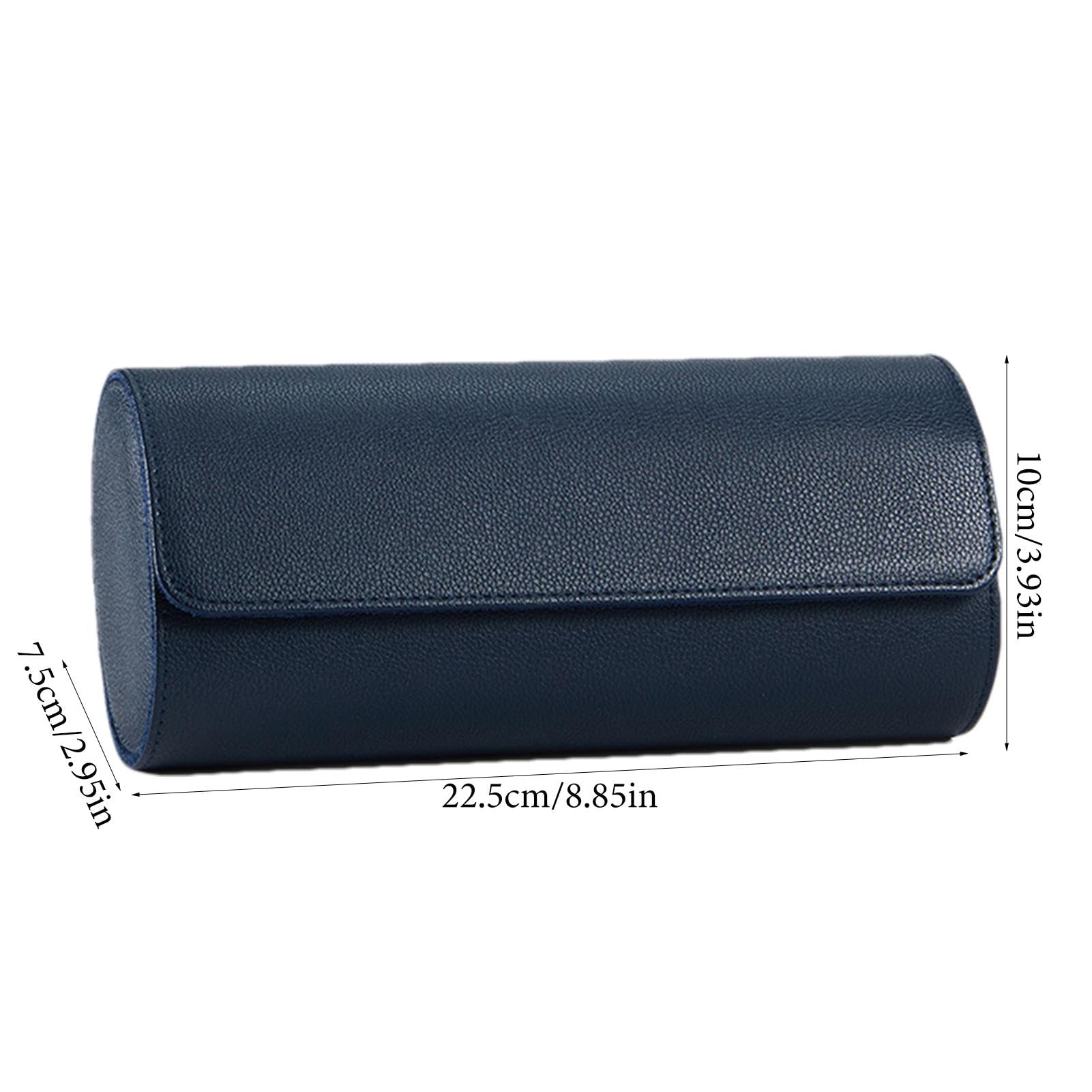 Zylindrische Uhrenbox - Roll Case, Tragbare Uhr Reise Etui Mit Reise Uhr | Fall - Uhrenbox Uhrenbox