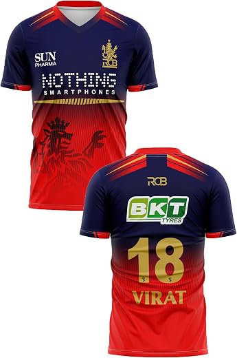 RockinRetailz RCCBB Cricket Jersey 2026 RED New VIRAT