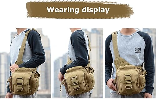 Miniatura 6 de Kervaky Mochila táctica para hombre, mochila táctica para mujer, bolsa de hombro, bolsa de cintura, mochila al aire libre, Verde, Classic