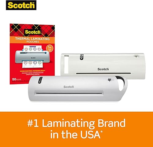 Miniatura 3 de Scotch Thermal Laminating Pouches Premium Quality, 5 Mil Thick for Extra Protection, 50 Pack Letter Size Laminating Sheets, Our Most Durable